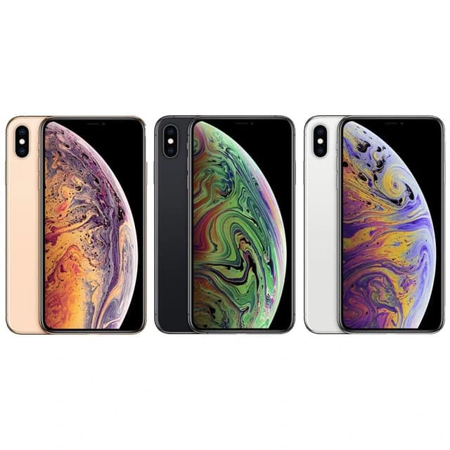 Apple iPhone XS Max - 4G smartphone - double SIM / Mémoire interne 512 Go - écran OEL - 6.5" - 2688 x 1242 pixels (120 Hz) - 2x caméras arrière 12 MP, 12 MP - 2x front cameras 7 MP - argent