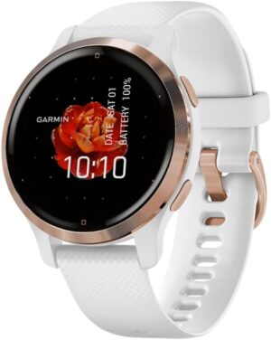 Garmin Venu 2S – schlanke GPS-Fitness-Smartwatch mit ultrascharfem 1,1“ AMOLED-Touchdisplay, Gesundheitsfunktionen, über 25 vorinstallierten Sport-Apps, Music Pay