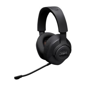 JBL Quantum 360 Wireless Over-Ear Gaming Headset, Dual 2.4GHz Bluetooth Connection, 22H Battery Life, Detachable Mic, Multi-Platform Compatible, Black