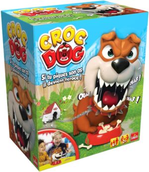 Goliath - CROC DOG - Board Games for Kids from 4 Years old - Pick the Fang Dog's Bones Before He Wakes Up - Speed and Skill Game - Play with Family or Friends - From 2 to 4 players