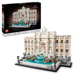 LEGO Architecture Trevi Fountain Model Collector Building Baroque Monument with Polished Palace Home Office Decoration Gift for Woman or Man History Lover 21062