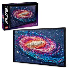 LEGO Art The Milky Way - Wall Decoration - Building Set for Adults - Space and Astronomy Themed Gift - Creative Activity for Art and Design Enthusiasts 31212