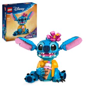 LEGO ǀ Disney Stitch, Jouet de Construction pour Enfants, Set avec Cornet de Glace, Figurine à Construire, Idée Cadeau pour Les Filles et Garçons Dès 9 Ans Fans du Célèbre Film...