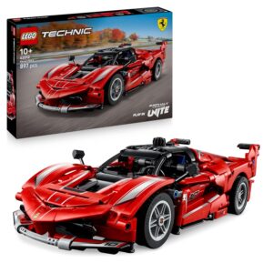 LEGO Technic Ferrari FXX K 42212 Racing Car Toy with V12 Engine, Differential & Moving Pistons Car Decoration Gift for Boys from 10 Years