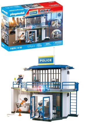 Playmobil | Action Heroes | Police Station with Search Local | Action Action Toy | With Many Exciting Details | For Kids Ages 4+ | 71874