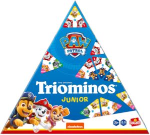 TRIOMINOS Junior - Paw Patrol Edition - Dominoes Game for Children from 3 Years - 3-Sided Dominoes - Observation & Association Game - Double-Sided Triominos or Puzzle - 2 to 4...